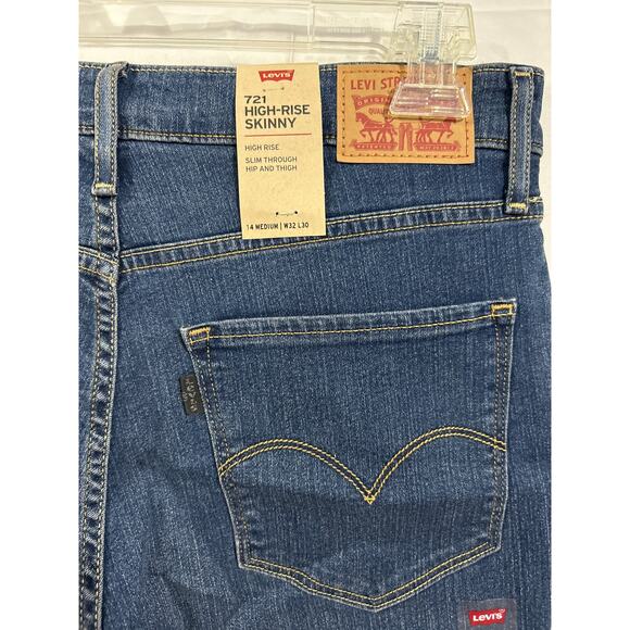 Levi’s Jeans Women’s  Size 14 High-Rise Skinny - Picture 4 of 10